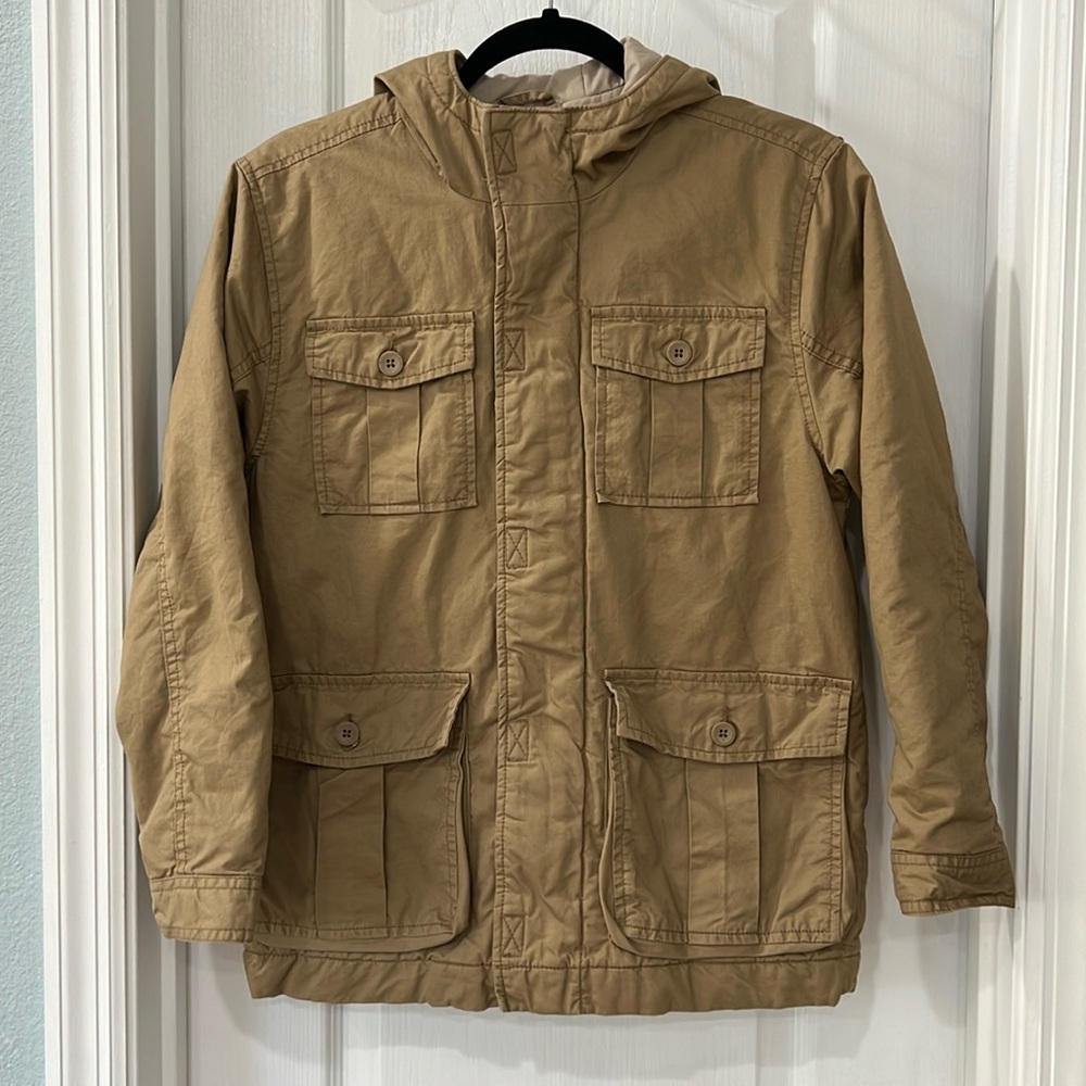 Boys Old Navy Tan Jacket size Large